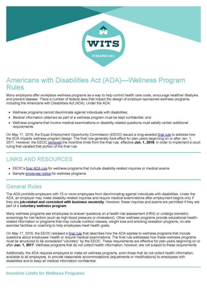 Americans with Disabilities Act (ADA) - Wellness Program Rules_Page_1