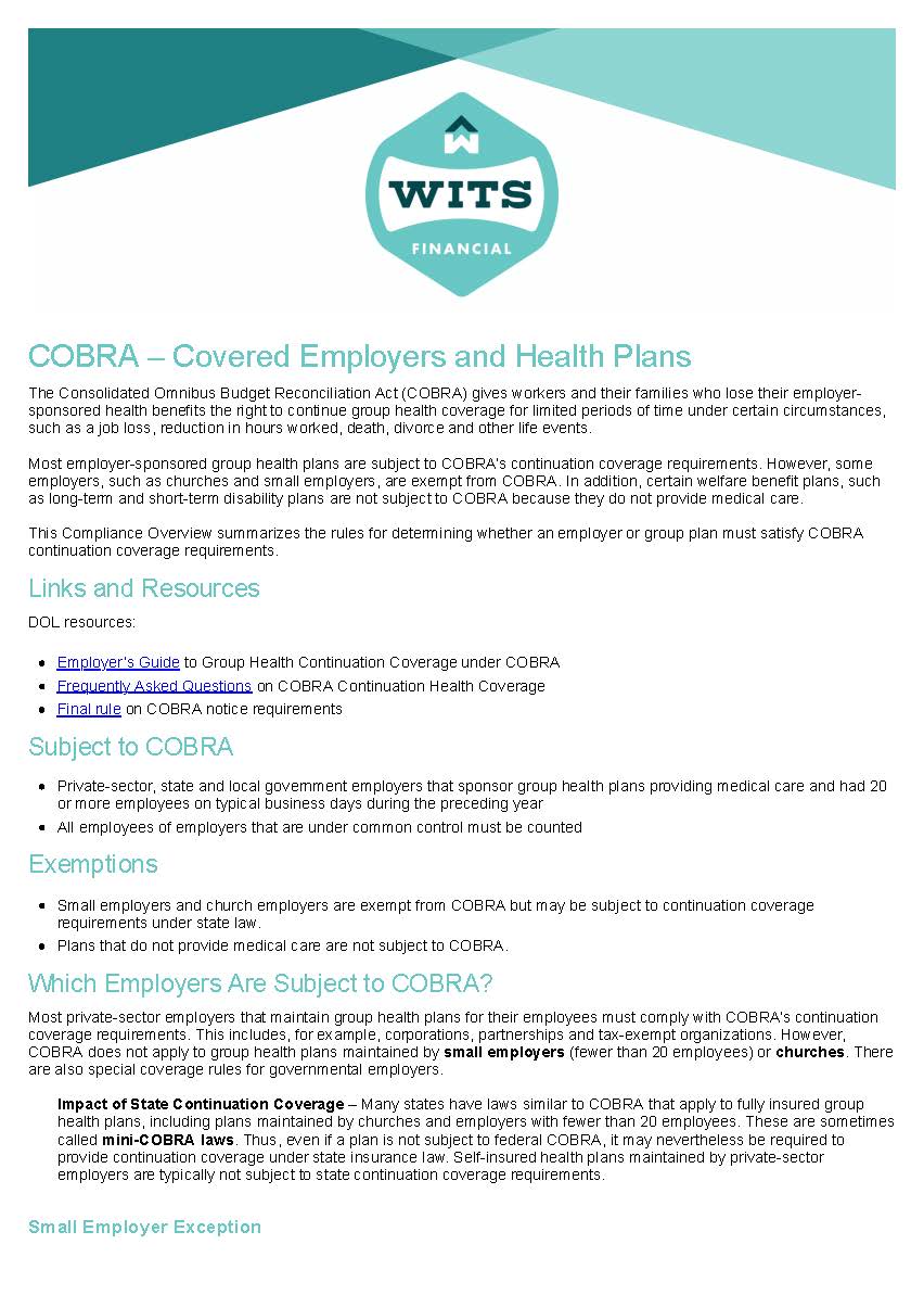 COBRA – Covered Employers and Health Plans_Page_1