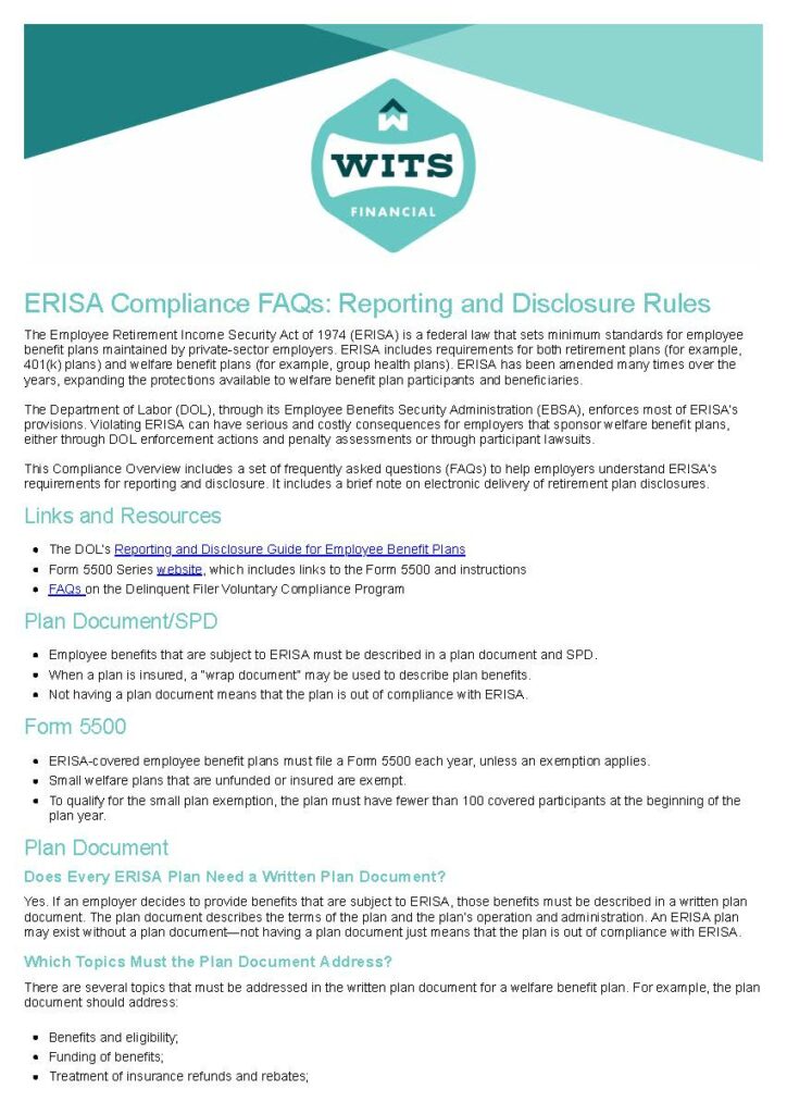 ERISA Compliance FAQs_ Reporting and Disclosure Rules_Page_1