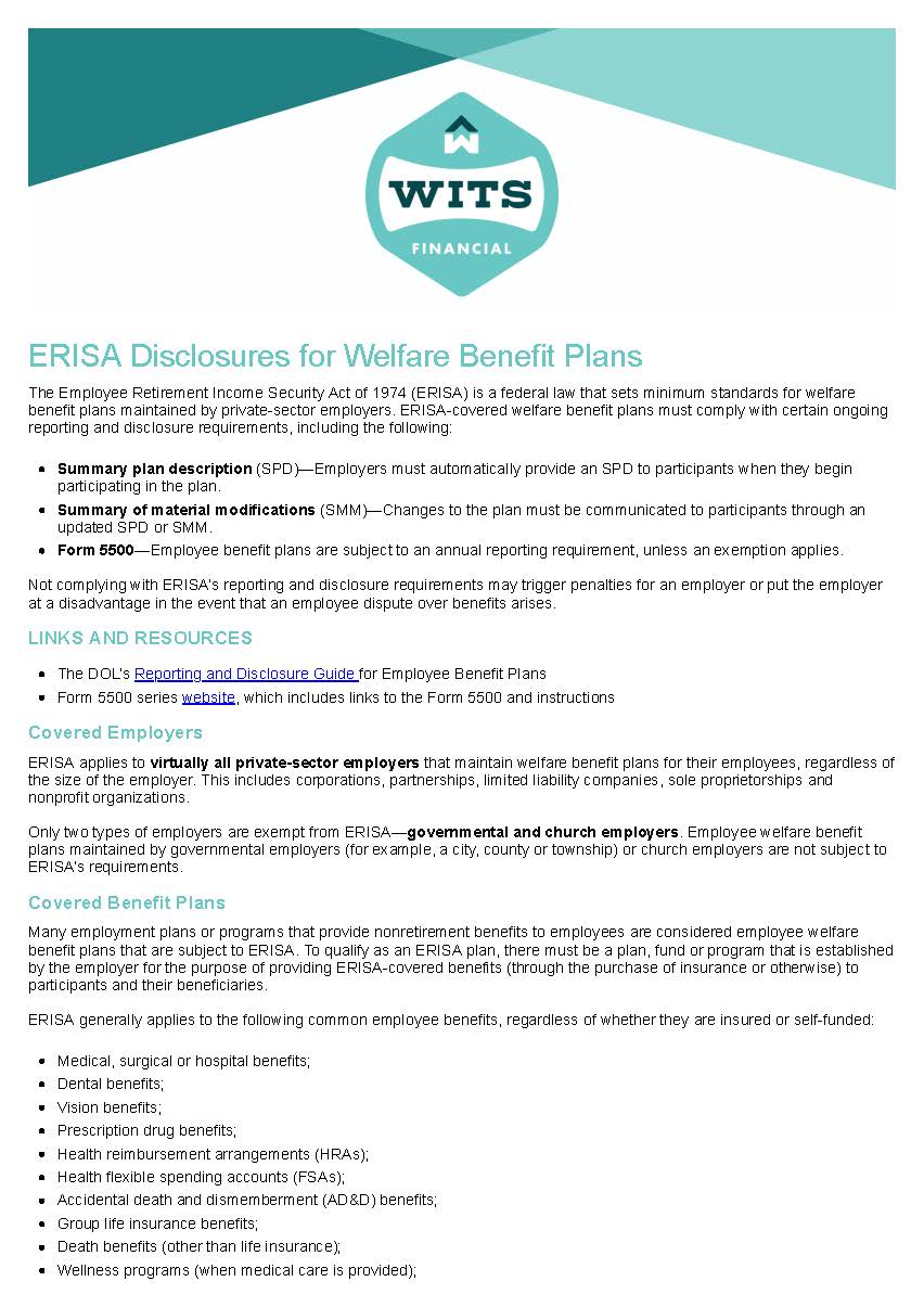 ERISA Disclosures for Welfare Benefit Plans_Page_1