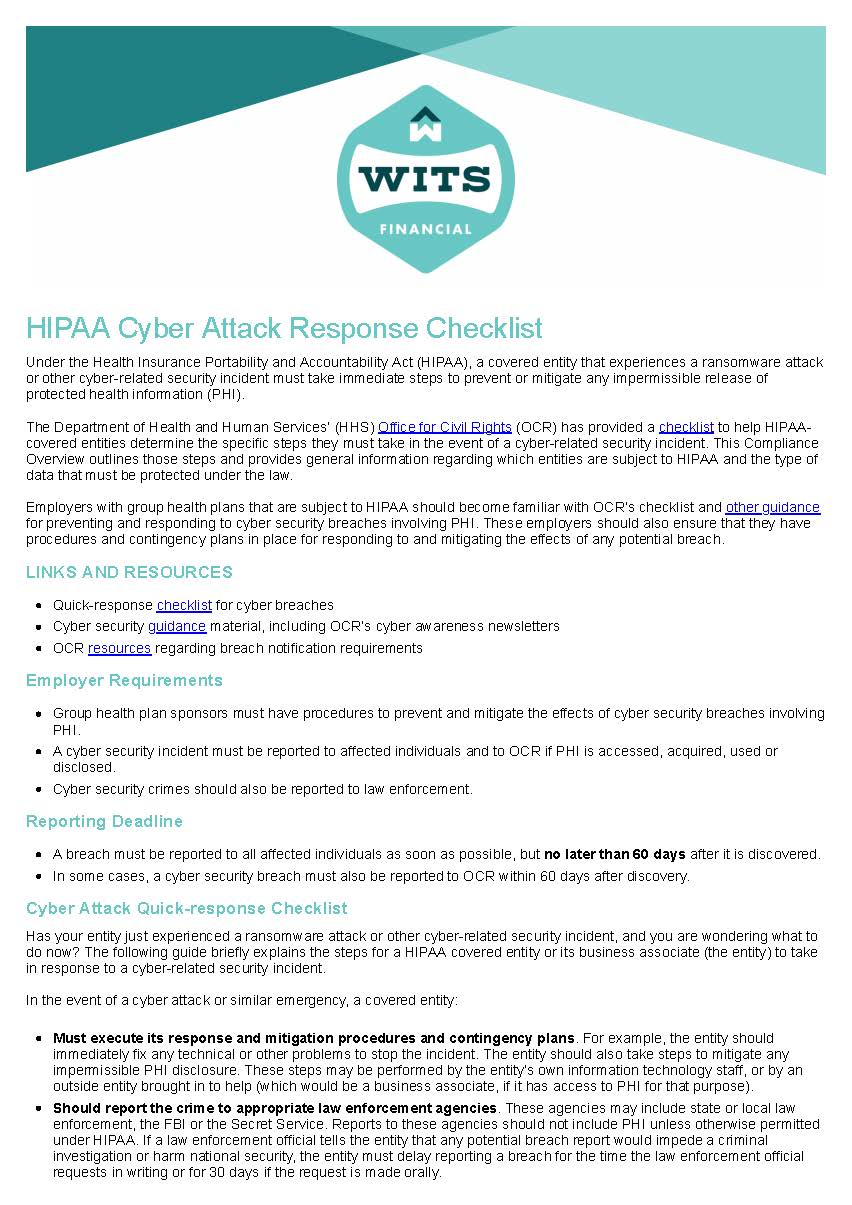 HIPAA Cyber Attack Response Checklist_Page_1