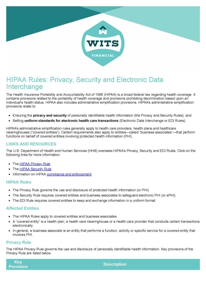 HIPAA Rules_ Privacy, Security and Electronic Data Interchange_Page_1