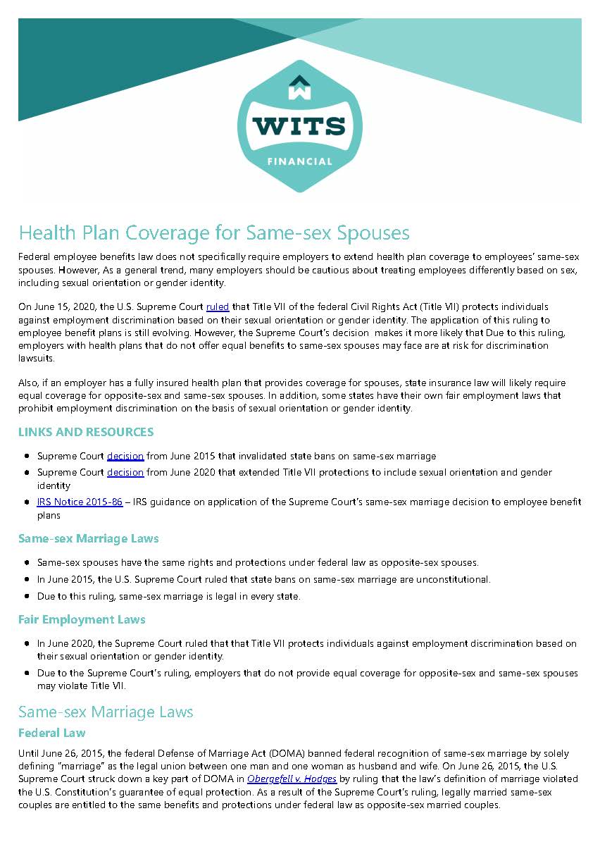 Health Plan Coverage for Same-sex Spouses_Page_1