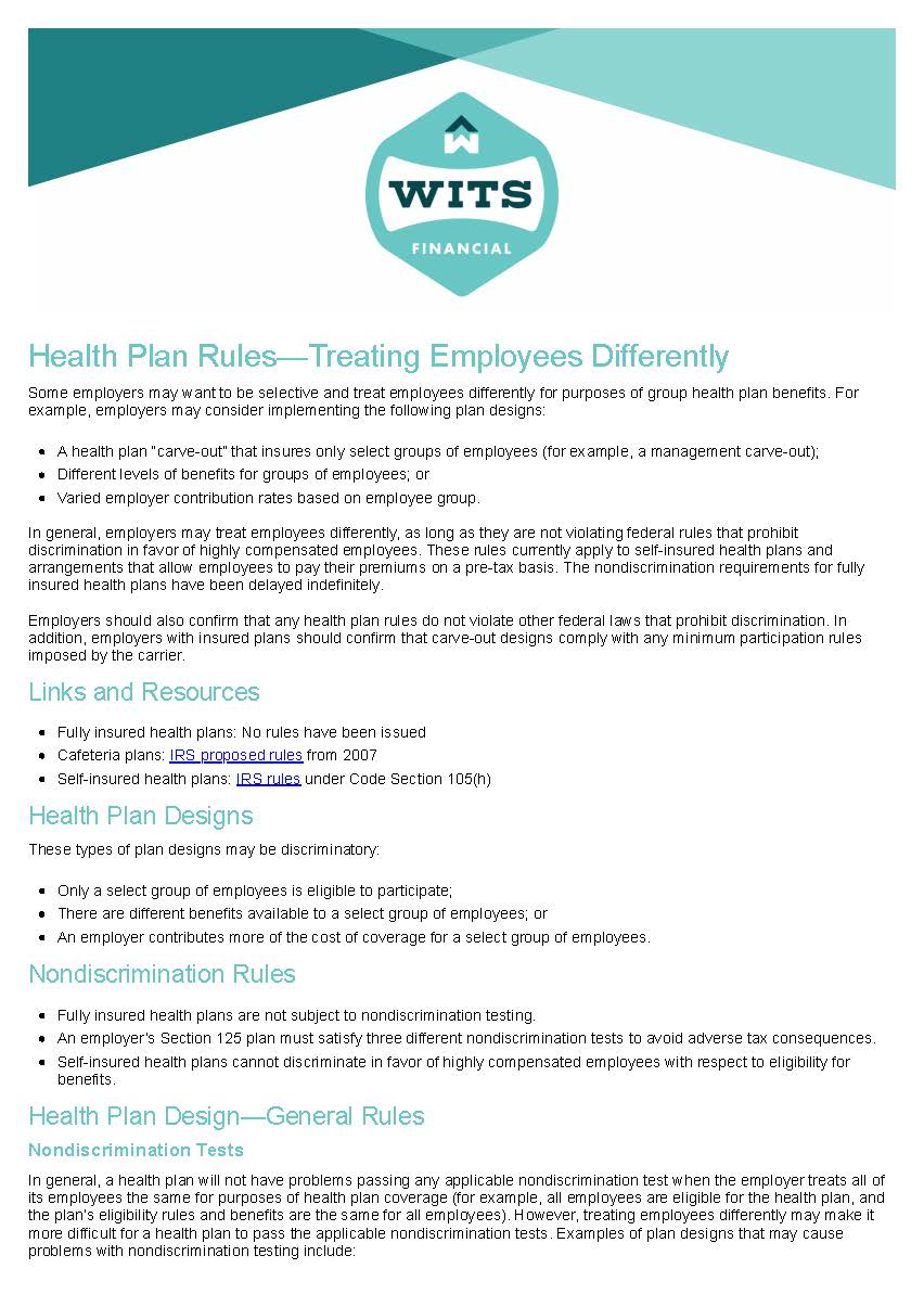 Health Plan Rules – Treating Employees Differently_Page_1