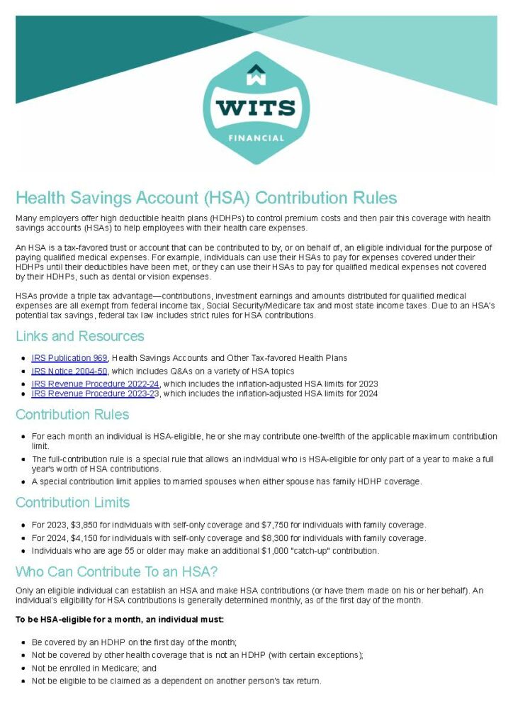 Health Savings Account (HSA) Contribution Rules_Page_1