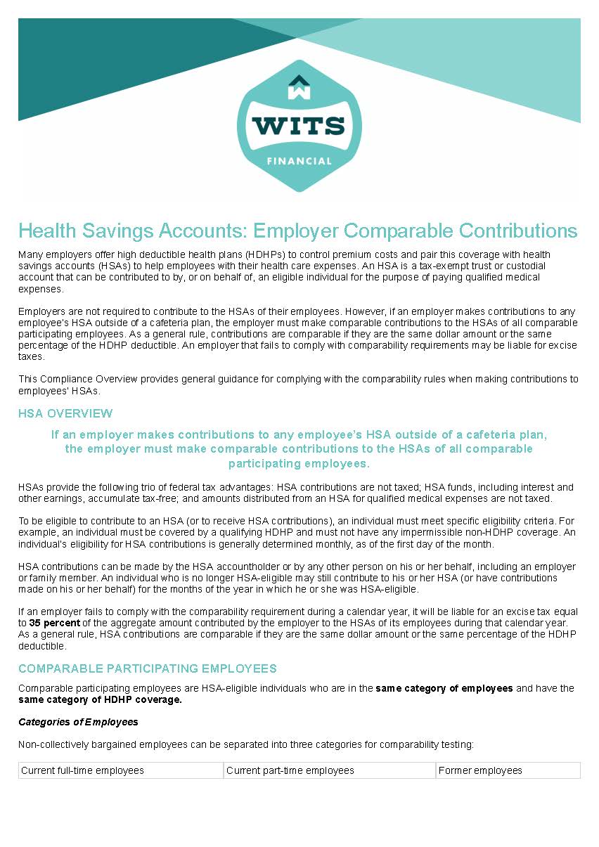 Health Savings Accounts_ Employer Comparable Contributions_Page_1