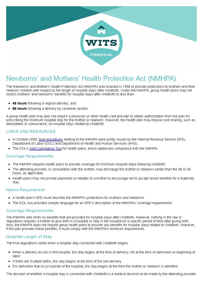 Newborns' and Mothers' Health Protection Act_Page_1