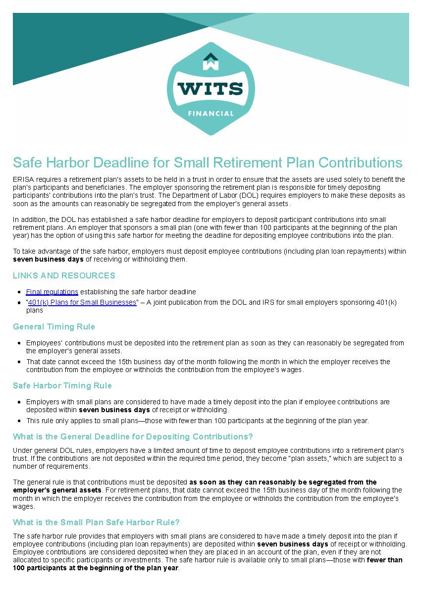 Safe Harbor Deadline for Small Retirement Plan Contributions_Page_1