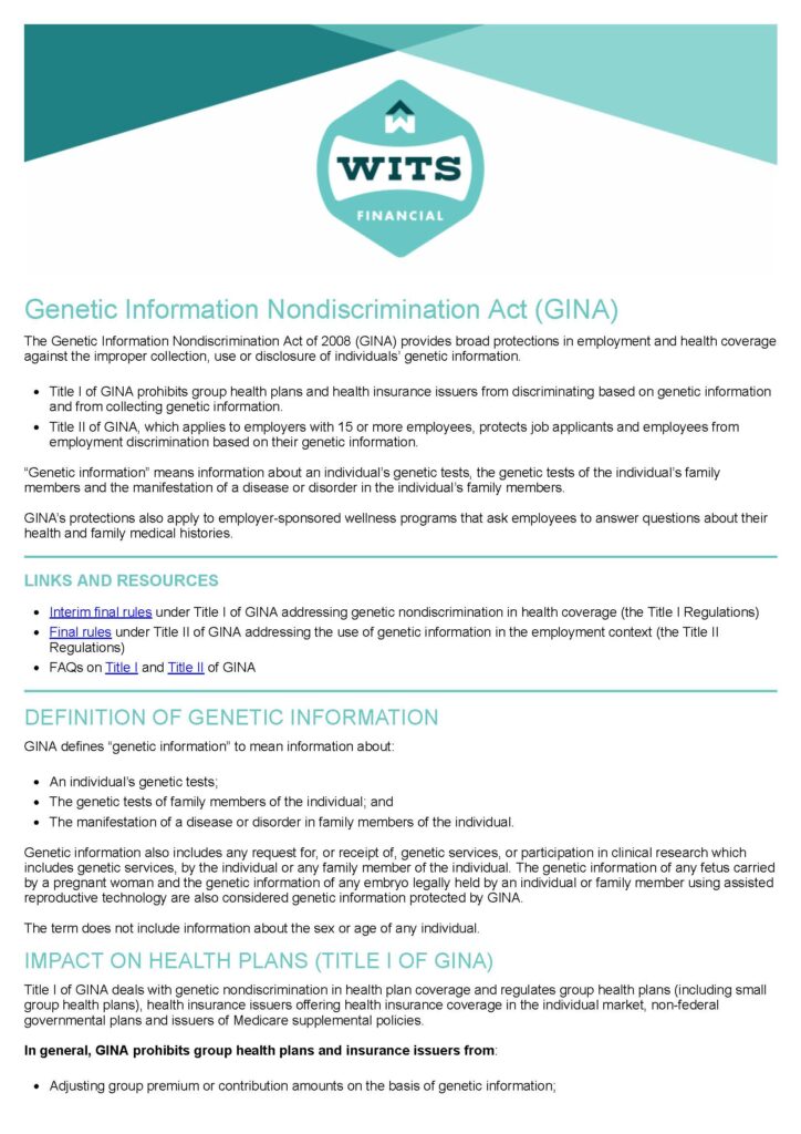 The Genetic Information Nondiscrimination Act of 2008_Page_1